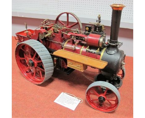 A 1½ Inch Scale Model of a Live Steam 7HP Allchin Traction Engine, registration No. NU7483 and based on plans by W. J. Hughes