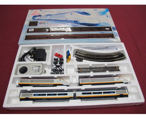 A Jouef "OO" Gauge Eurostar Train Set, including Eurostar BR class 373 Electric Multiple Unit, R/No. 3212 Power Car, Dummy Ca