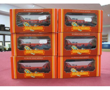 Six Hornby "OO" Gauge Rolling Stock #R249 MGR Hopper Wagons, Speedlink Livery '352556':- All Boxed