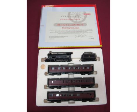 Three Boxed Bachmann Branch-Line 'OO' Gauge Crimson LMS Coaches #34-251 57' Corridor 1st/3rd Coach '3705', #34-252 57' Corrid