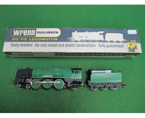 A Boxed Wrenn "OO" Gauge #W2237 Rebuilt Bulleid Pacific 4-6-2 Locomotive and Tender R/No. 21C109 'Lyme Regis', SR green, inst