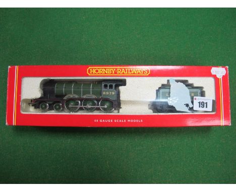 A Boxed Hornby 'OO' Gauge #R284 4-6-0 Class B12/3 Locomotive R/No. 8579, in LNER green and six wheel tender. 