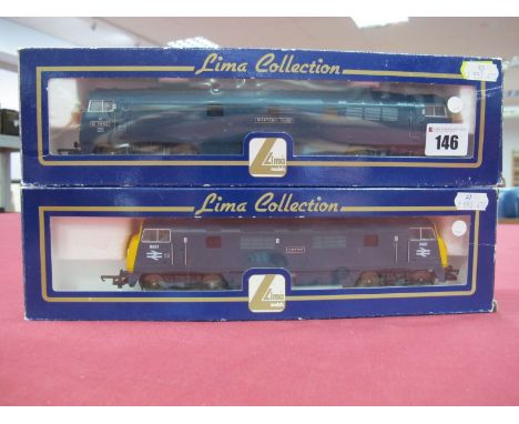 Two Boxed Lima 'OO' Gauge Locomotives, #204894A8 Class 42 Warship Diesel Hydraulic Locomotive R/No. D807 'Caradoc', BR blue, 