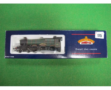 A Boxed Bachmann Branch-Line 'OO' Gauge #31-777 Modified Hall Class 4-6-0 Locomotive and Tender R/No. 6962 'Soughton Hall', G