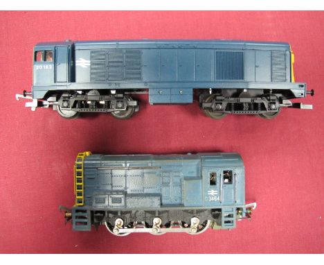 A Wrenn 'OO' Gauge #W2232 Class 08 Diesel-Electric Shunting Locomotive R/No. D3464, BR blue, playworn, a Lima 'OO' Gauge #L20