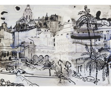 Carlos Nadal,&nbsp;Spanish 1917-1998 - Sitges, 1981;&nbsp;ink, brush and felt pen on paper, signed, titled and dated lower ri