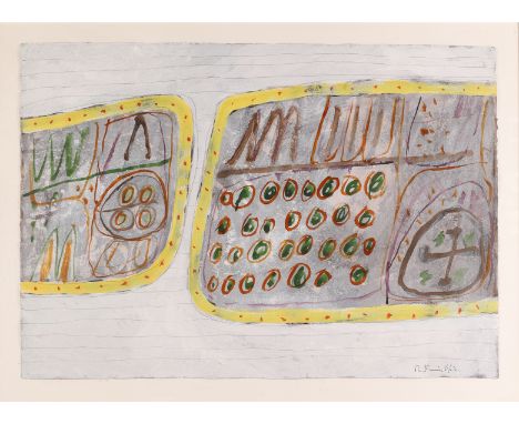 Martin Bradley,&nbsp;British 1931-2023 -&nbsp;Untitled, 1962;&nbsp;gouache and pencil on paper, signed and dated lower right 