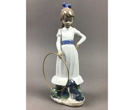 ROYAL DOULTON FIGURE OF 'DEBORAH',HN 3644, 19cm high, along with other ceramic figures including Nao and Lladro, together wit