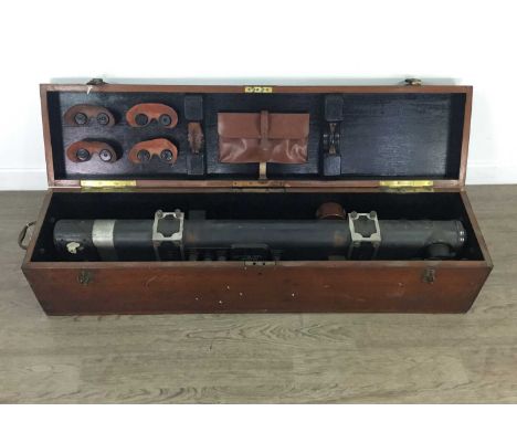 BARR &amp; STROUD LOCAL DIRECTOR SIGHT PERISCOPE,type CJ3 No. 77, dated 1927, 110cm long, with various accessories including 