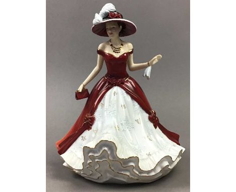 ROYAL DOULTON PRETTY LADIES FIGURE OF 'GEORGIA',HN 5540, along with other ceramics including a Coalport cup and saucer, ceram