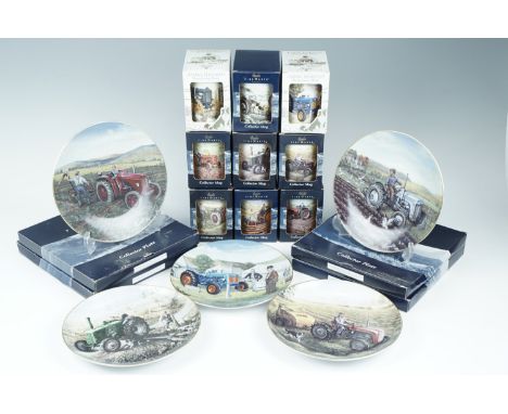 Nine Border Fine Arts James Herriot's Yorkshire collectors' plates together with nine tractor mugs