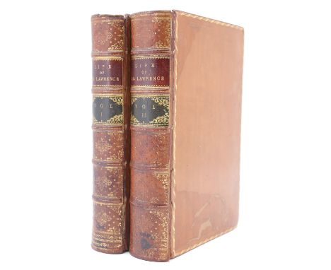 R Bosworth Smith, MA, "Life of Lord Lawrence", two volumes, Smith, Elder &amp; Co, 1883, gilt calf