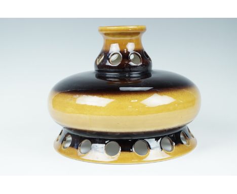A West German studio ceramic lamp, 28 cm x 24 cm