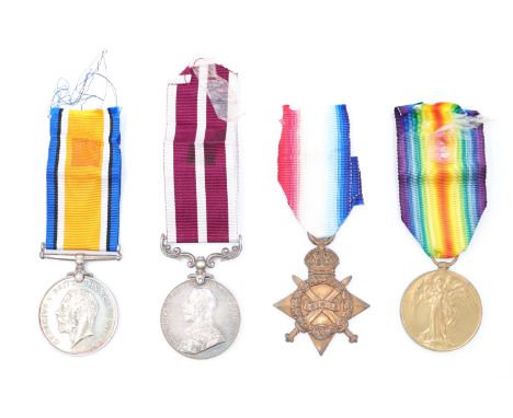 A 1914-15 Star with British War, Victory and Meritorious Service Medals to  11914 Sjt - CSM J T Ellison, [11th] Durham Light 