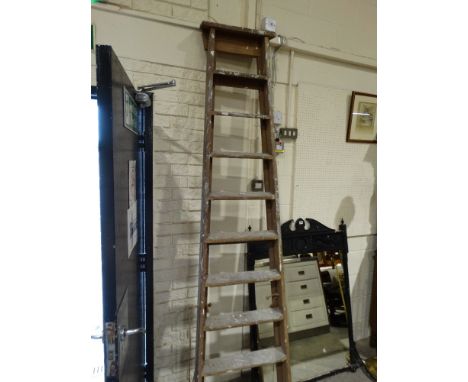 An Early 20th Century Wooden Step Ladder