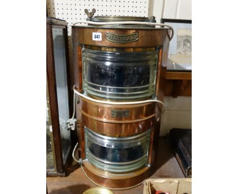 A Copper Star Board Mast Head Lamp