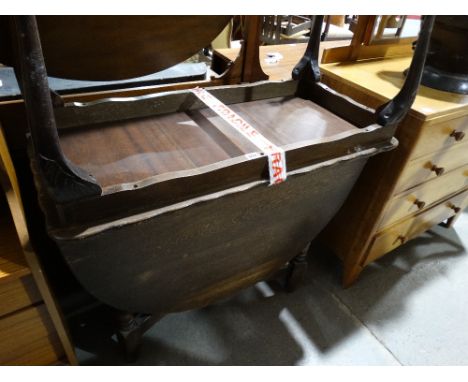 A Polished Oak Gate Leg Table Together With A Coffee Table