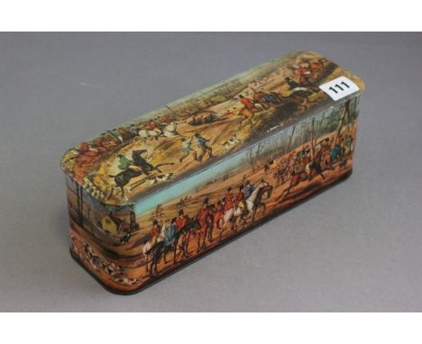 Scribbans Kemp ' Tally-Ho ' Hunting Scene Tin