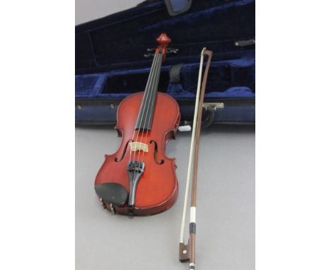 Child's Half Size Violin and Bow in Canvas Case