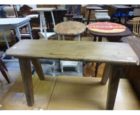 Vintage pine pig bench