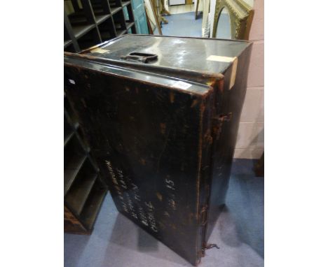 Large Victorian Tin Trunk
