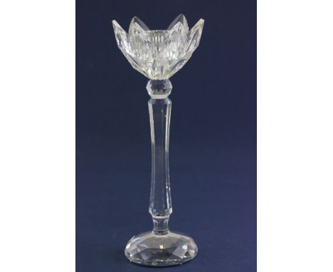 Boxed Swarovski Silver Crystal Tulip Candle Holder, 7600 141 000 with Swarovski Leaflet