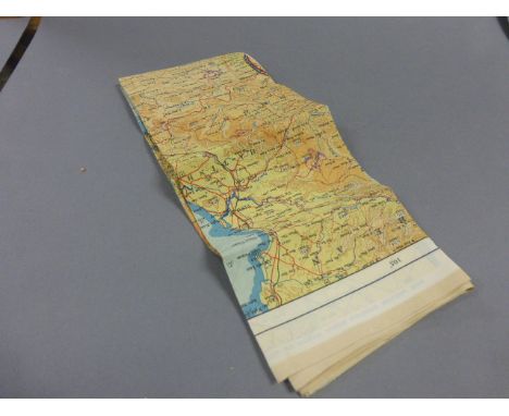 Cloth Map of French Indo China and Siam no. 44/J and 44/K, scale 1: 1,000,000