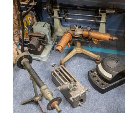A group of optical and other scientific instruments to include a Cambridge Instrument Co Limited spot galvanometer etc, the l