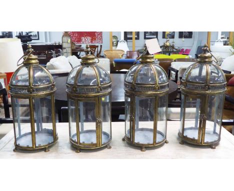 LANTERNS, a set of four, vintage French style, 50cm H. (4)