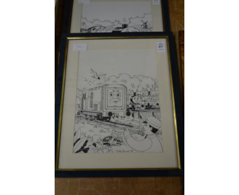 Thomas the Tank Engine, illustrated picture.