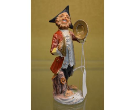 A Dresden monkey figure playing cymbals.