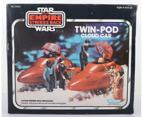 Kenner Vintage Boxed Star Wars The Empire Strikes Back Twin-Pod Cloud Car, Cat No. 39860, sealed sellotape on both end flaps,