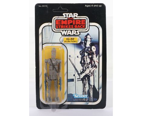 Kenner Star Wars ‘The Empire Strikes Back’ IG-88 (Bounty Hunter) Vintage Original Carded Figure, 3 ¾ inches mint, with a near