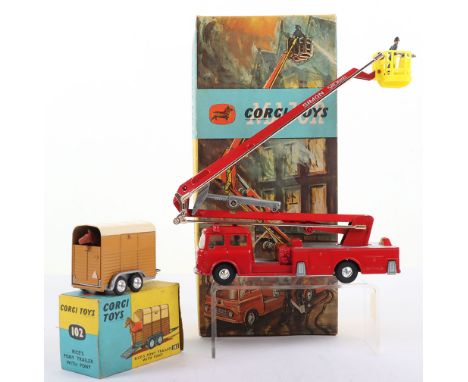 Corgi Major Toys 1127 Simon Snorkel Fire Engine, 1st issue, red body, yellow interior in excellent original condition, a coup