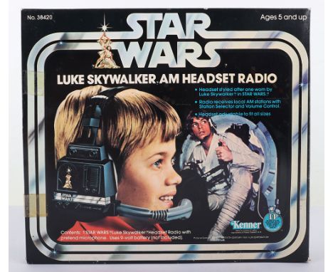 Kenner Star Wars Luke Skywalker AM Headset Radio, No.38420 circa 1977 complete with instruction leaflet, in mint boxed origin