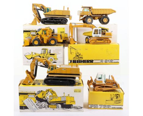 Four NZG (W-Germany) Cat Construction Boxed Models, 2 x No.177 Cat 245 excavator front shovel,No.222 Cat 769C truck, No. 237 