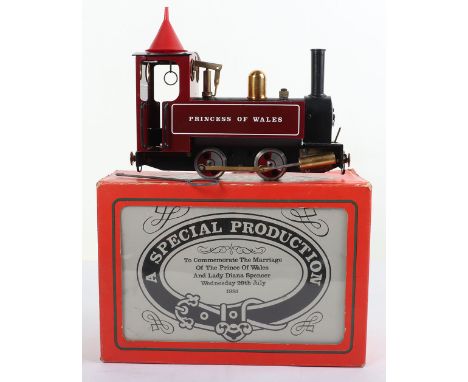 Boxed Mamod SL4 live steam 0-4-0 Princess of Wales tank engine, finished in maroon, a Special Production to commermorate the 