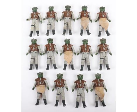 Fifteen Loose Vintage Star Wars Return of The Jedi Klaatu Figures, 3 ¾ inches, four with Skiff Guard Skirts,15 x @LFL 1983 no