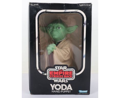 Kenner Star Wars The Empire Strikes Back Yoda Hand Puppet, No 69390 rubber hand puppet, circa 1980, in excellent original con