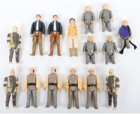 Fifteen Loose Vintage Star Wars The Empire Strikes Back 2nd Wave Figures, 3 ¾ inches, Dengar 2 x @1980 L.F.L. Hong Kong, 1 x 