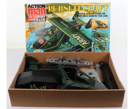 Boxed Original Palitoy Action Man Transport Command Pursuit Craft, Cat. No. 34736, converts to four different vehicles, seapl