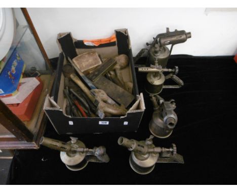 A BOX OF OLD TOOLS