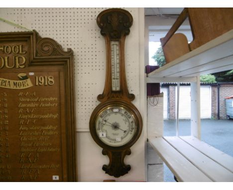 AN OAK BAROMETER