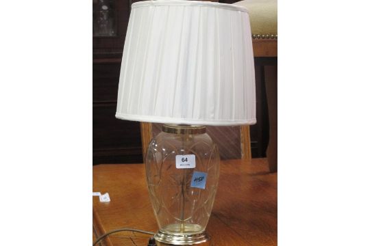 etched glass table lamp