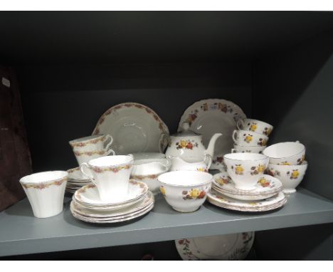 A part tea service by Colclough 