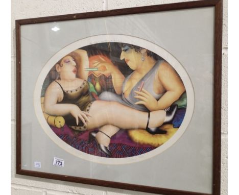 BERYL COOK signed limited edition lithograph Sultry Afternoon 831/850 46 x 35 cm