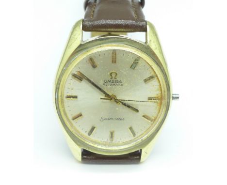 An Omega Seamaster automatic wristwatch, no button 