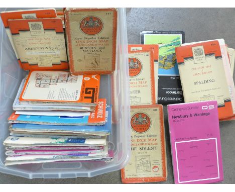 A collection of Ordnance Survey maps **PLEASE NOTE THIS LOT IS NOT ELIGIBLE FOR POSTING AND PACKING** 