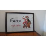 Framed Francoeur advertising