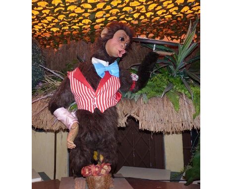 Monkey server Monkey server Electrified window display automaton with 2 movements in good working condition (FR) Dimensions: 